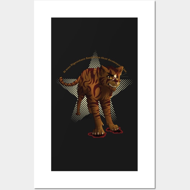 Tigerstar Warrior Cats fanart for Warriors lovers Wall Art by laverdeden